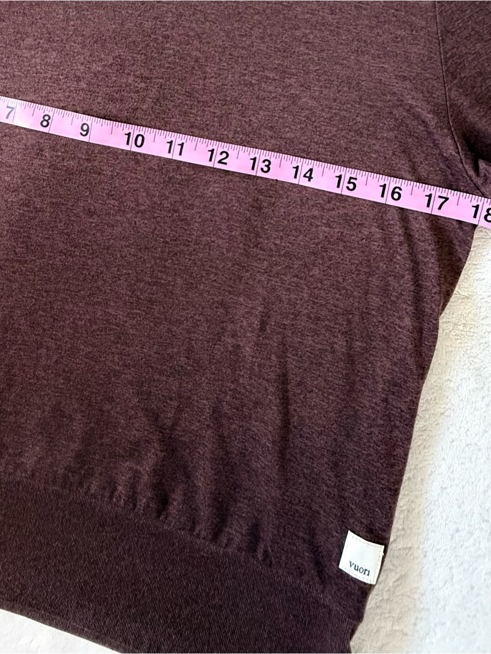 Vuori Daydream Crew Long Sleeve Top - Mulberry Heather - Size XS (EUC) - Picture 10 of 13